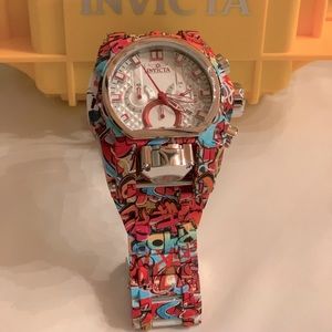 Invicta Bolt Zeus model 32421 graffiti watch